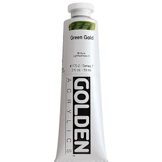 Golden : Heavy Body : Acrylic Paint : 59ml (2oz): Green Gold