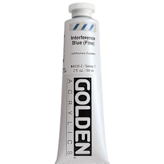 Golden Heavy Body Artist Acrylics - Interference Blue (Fine), 2 oz Tube