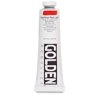 Golden : Heavy Body : Acrylic Paint : 59ml (2oz): Naphthol Red Light