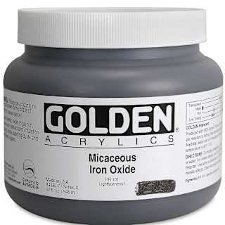 Golden Special Iridescent Acrylics - Micaceous Iron Oxide, 32 oz