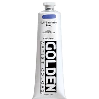 Golden Heavy Body Artist Acrylics - Light Ultramarine Blue, 5 oz tube