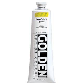 Golden Heavy Body Artist Acrylics - Hansa Yellow Opaque, 5 oz tube