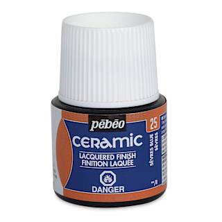 Pebeo Ceramic Paint - Sevres Blue, 45 ml