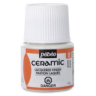 Pebeo Ceramic Paint - White, 45 ml