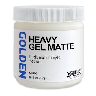 Golden Heavy Acrylic Gel Medium - Matte, 16 oz jar