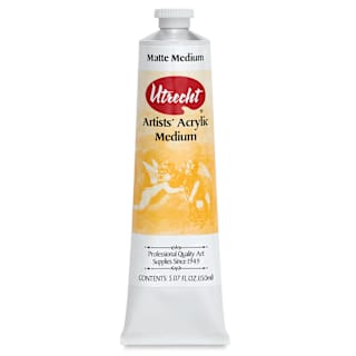 Utrecht Artists' Acrylic Fluid Medium - Matte Medium, 5 oz tube
