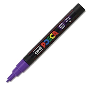Uni Posca Paint Marker - Violet, Fine, Bullet Tip, 0.9mm-1.3mm