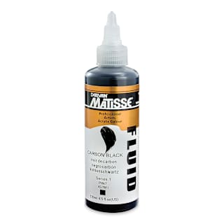 Matisse Fluid Acrylic - Carbon Black, 135 ml