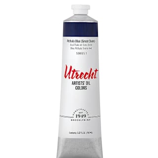 Utrecht Artists' Oil Paint - Phthalo Blue Green Shade, 150 ml tube
