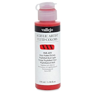 Vallejo Fluid Acrylic - Naphthol Red Light, 100 ml