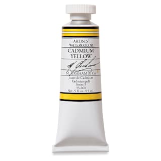 M. Graham Artists' Watercolor - Cadmium Yellow, 15 ml Tube
