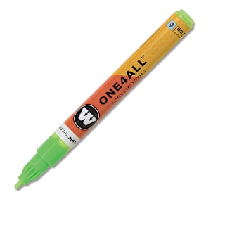 Molotow One4All Acrylic Marker - 2 mm Tip, Neon Green Fluorescent, Bullet Tip