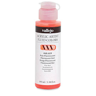 Vallejo Fluid Acrylic - Fluorescent Red