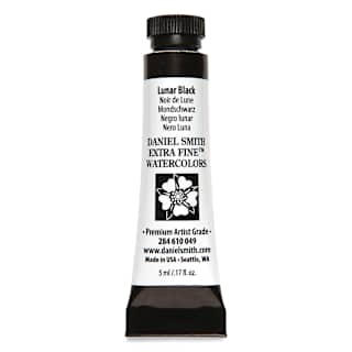 Daniel Smith Extra Fine Watercolor - Lunar Black, 5 ml Tube