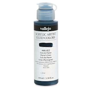 Vallejo Fluid Acrylic - Payne's Gray, 100 ml