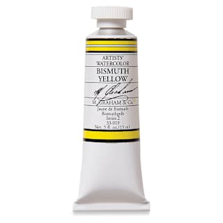 M. Graham Artists' Watercolor - Bismuth Yellow, 15 ml Tube
