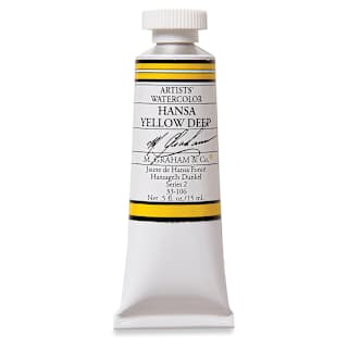 M. Graham Artists' Watercolor - Hansa Yellow Deep, 15 ml tube