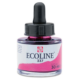 Ecoline Liquid Watercolor with Dropper - Magenta, 30 ml jar