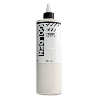 Golden High Flow Acrylics - Iridescent Pearl (Fine), 16 oz bottle