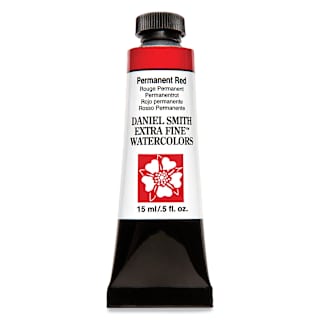 Daniel Smith Extra Fine Watercolor - Permanent Red, 15 ml Tube