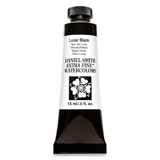 Daniel Smith Extra Fine Watercolor - Lunar Black, 15 ml Tube