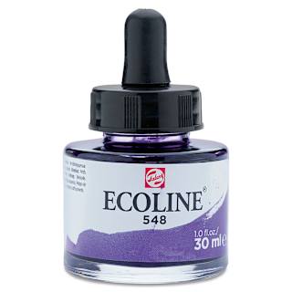 Ecoline Liquid Watercolor with Dropper - Blue Violet, 30 ml jar