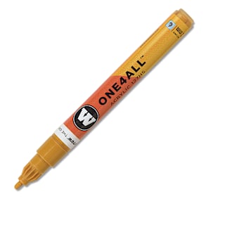 Molotow One4All Acrylic Marker - 2 mm Tip, Ochre Brown Light, Bullet Tip