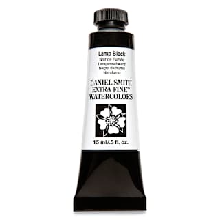 Daniel Smith Extra Fine Watercolor - Lamp Black, 15 ml Tube
