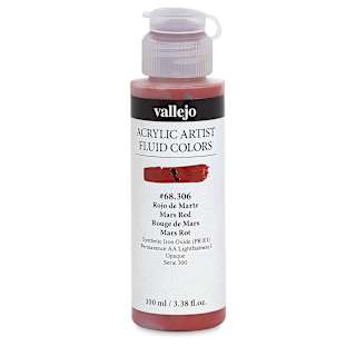 Vallejo Fluid Acrylic - Mars Red, 100 ml