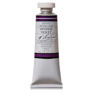 M. Graham Artists' Watercolor - Mineral Violet, 15 ml Tube