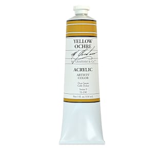 M. Graham Artists' Acrylics - Yellow Ochre, 5 oz Tube