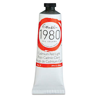 Gamblin 1980 Oils - Cadmium Red Light, 37 ml tube