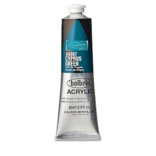 Holbein Heavy Body Artist Acrylics - Cyprus Green, 60 ml tube