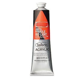 Holbein Heavy Body Artist Acrylics - Pyrrole Red Light, 60 ml tube
