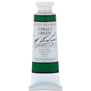 M. Graham Artists' Oil Color - Cobalt Green, 37 ml tube