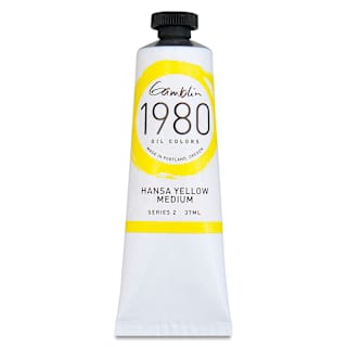 Gamblin 1980 Oils - Hansa Yellow Medium, 37 ml tube