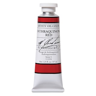 M. Graham Artists' Oil Color - Anthraquinone Red, 37 ml tube