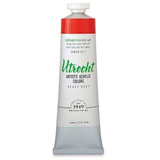 Utrecht Artists' Acrylic Colors - Cadmium-Free Red Light