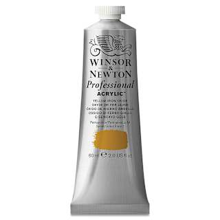 Winsor & Newton Professional Acrylics - Yellow Iron Oxide, 60 ml tube