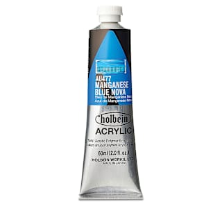 Holbein Heavy Body Artist Acrylics - Manganese Blue Nova, 60 ml tube