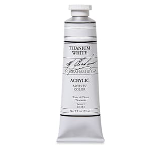 M. Graham Artists' Acrylics - Titanium White, 2 oz tube