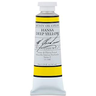 M. Graham Artists' Oil Color - Hansa Yellow Deep, 37 ml tube