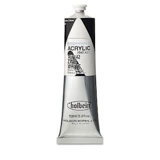 Holbein Heavy Body Artist Acrylics - Zinc White, 150 ml tube