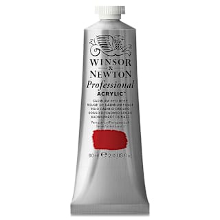 Winsor & Newton Professional Acrylics - Cadmium Red Deep, 60 ml tube
