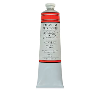 M. Graham Artists' Acrylics - Cadmium Red Light, 5 oz tube