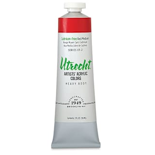 Utrecht Artists' Acrylic Colors - Cadmium-Free Red Medium