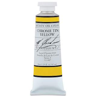 M. Graham Artists' Oil Color - Chrome Tin Yellow, 37 ml tube