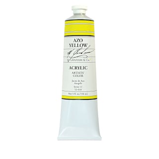 M. Graham Artists' Acrylics - Azo Yellow, 5 oz Tube