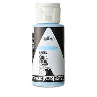 Holbein Fluid Acrylics - Aqua Blue, 35 ml Bottle