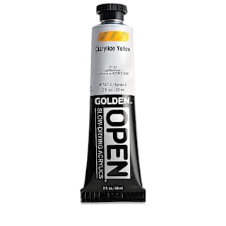 Golden Open Acrylics - Diarylide Yellow, 2 oz Tube